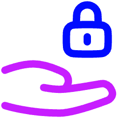 Share Lock Icon from Plump Neon Set