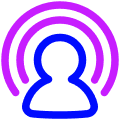 User Podcast Icon from Plump Neon Set