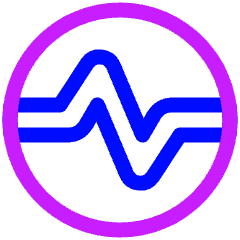 Wave Signal Circle Icon from Plump Neon Set