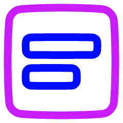 Align Text Center Icon from Plump Neon Set