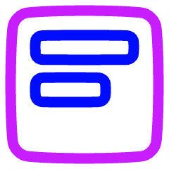 Align Text Top Icon from Plump Neon Set