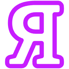 Cyrillic Alphabet Icon from Plump Neon Set