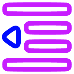 Decrease Indent Icon from Plump Neon Set