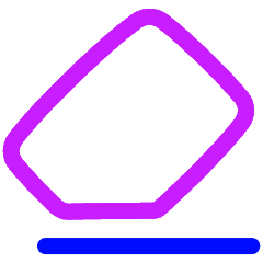Eraser Icon from Plump Neon Set