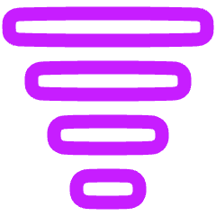 Filter Text Icon from Plump Neon Set