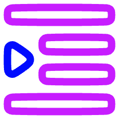 Increase Indent Icon from Plump Neon Set