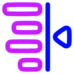 Indent Right Icon from Plump Neon Set