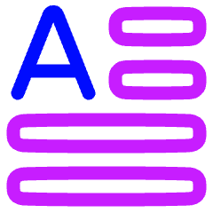 Initial Letter Icon from Plump Neon Set