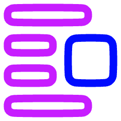 Insert Center Right 2 Icon from Plump Neon Set