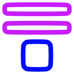 Jump Next Column Icon from Plump Neon Set
