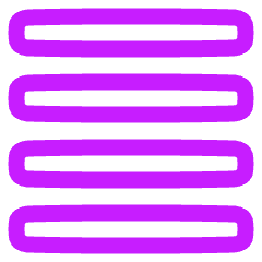 Justified Alignment Icon from Plump Neon Set