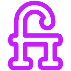 Ligature Icon from Plump Neon Set