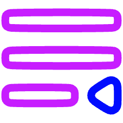 Paragraph Indent Last Line Icon from Plump Neon Set