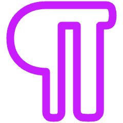 Paragraph Icon from Plump Neon Set