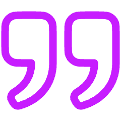 Quotation 3 Icon from Plump Neon Set