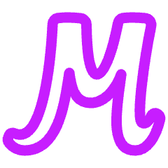 Script Font Icon from Plump Neon Set