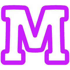 Slab Serif Font Icon from Plump Neon Set