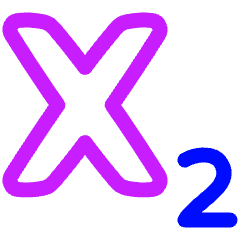 Subscript 1 Icon from Plump Neon Set