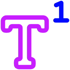 Superscript 2 Icon from Plump Neon Set