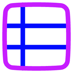 Table Icon from Plump Neon Set