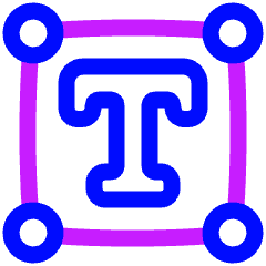 Text Box 1 Icon from Plump Neon Set