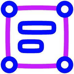 Text Box 2 Icon from Plump Neon Set
