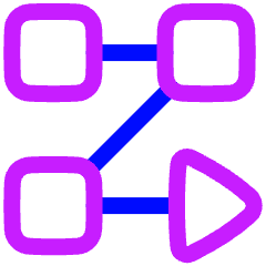 Text Flow Rows Icon from Plump Neon Set