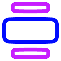 Text Image Center Large Icon from Plump Neon Set