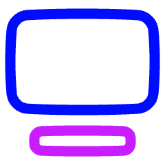 Text Image Top Icon from Plump Neon Set