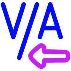 Text Kerning Icon from Plump Neon Set
