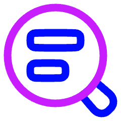 Text Search 2 Icon from Plump Neon Set