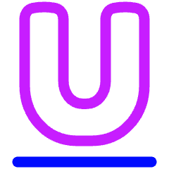 Underline Text 1 Icon from Plump Neon Set