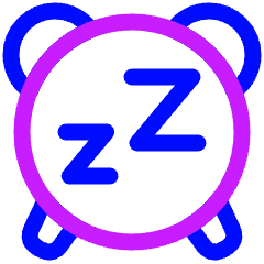 Snooze Alarm Icon from Plump Neon Set
