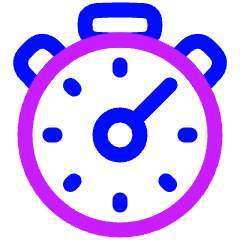 Stopwatch Icon from Plump Neon Set