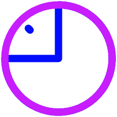 Timer Nine Icon from Plump Neon Set