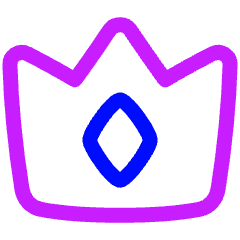 Crown Icon from Plump Neon Set