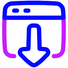 Download Browser Icon from Plump Neon Set