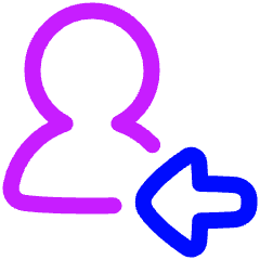 Followers Icon from Plump Neon Set