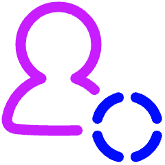 Online Status Away Account Icon from Plump Neon Set