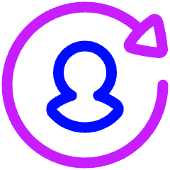 User Arrows Account Switch Icon from Plump Neon Set