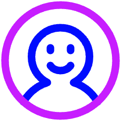 User Circle Avatar Happy Icon from Plump Neon Set