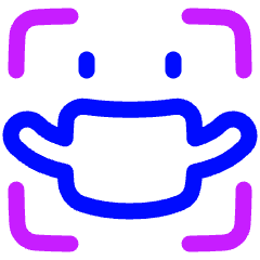 User Face Id Mask Icon from Plump Neon Set