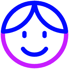 User Face Male Icon from Plump Neon Set