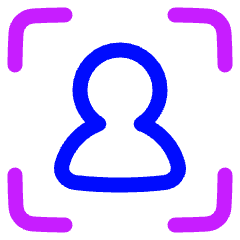 User Profile Focus Icon from Plump Neon Set
