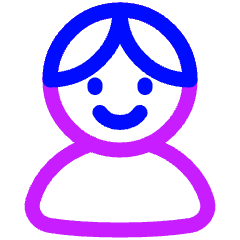 User Single Neutral Male Icon from Plump Neon Set