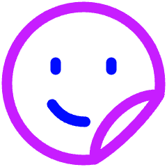 User Sticker Circle Icon from Plump Neon Set