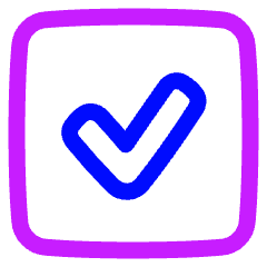 Check Square Icon from Plump Neon Set