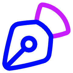 Pen Tool Icon from Plump Neon Set
