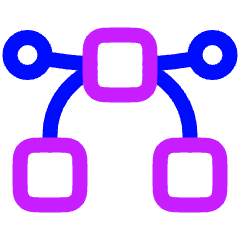 Round Anchor Point Icon from Plump Neon Set