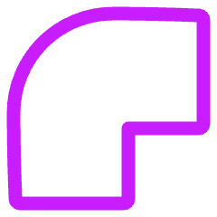 Round Corner Icon from Plump Neon Set